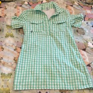 Prodoh Green Checkered Dress Size 10 (M)
